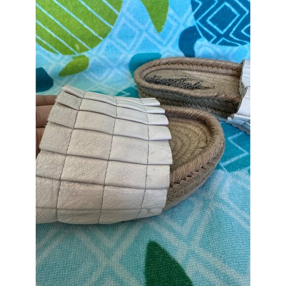 Free People Island Time Espadrille In White Slip-On Sandals  Size 39 - Picture 3 of 12